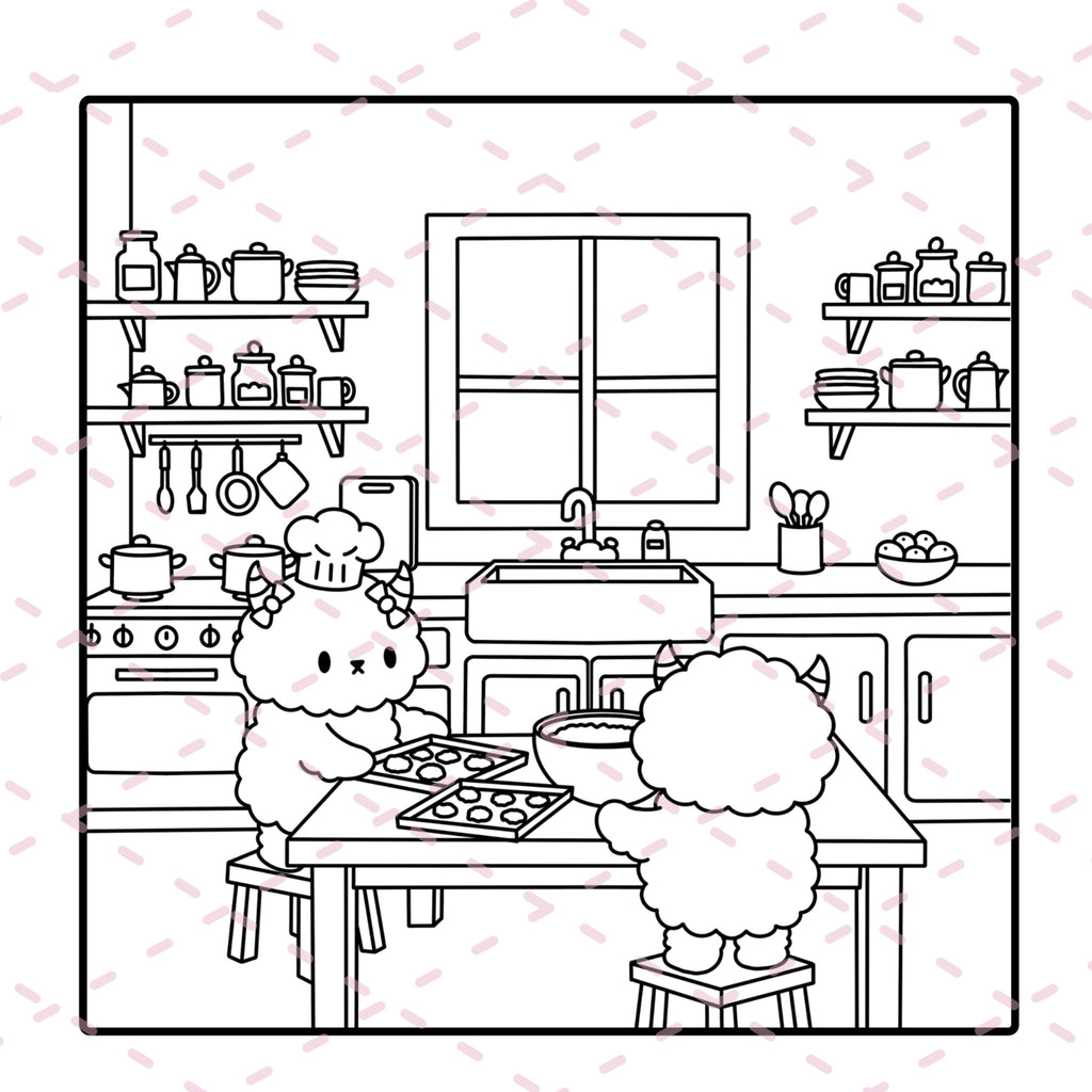 Cutie Monsters Volume One Colouring Book | 20 Colouring Pages with 4 Additional 350gsm Cardstock Images