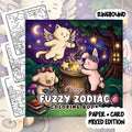 Fuzzy Zodiac Colouring Book | 40 Colouring Pages with 5 Additional 350gsm Cardstock Images